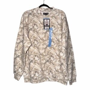 State Of Mine Camo Print Sweatshirt Size Large NWT